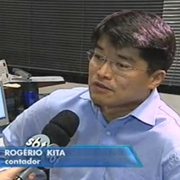 Rogério Kita, Diretor da NK Contabilidade, cede entrevista ao Jornal do SBT